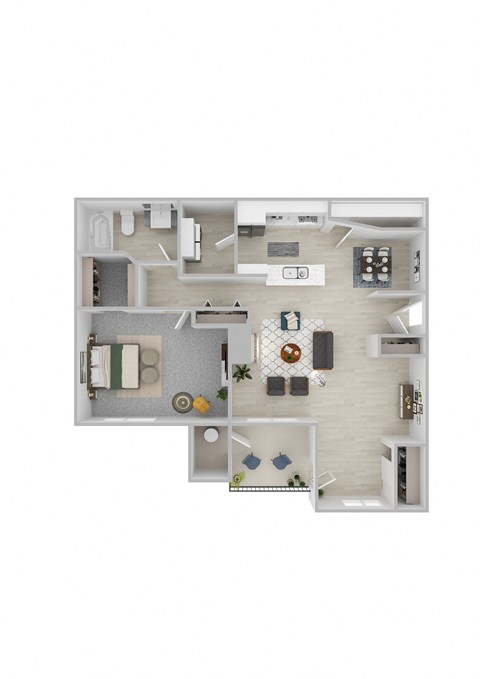 a 1 bedroom floor plan  apartments for rent in Ann Arbor